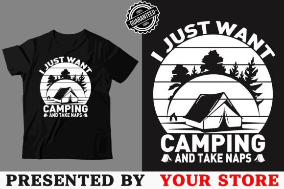 Camping Hill Graphic T-shirt Design: Your Next Outdoor Apparel Hit
