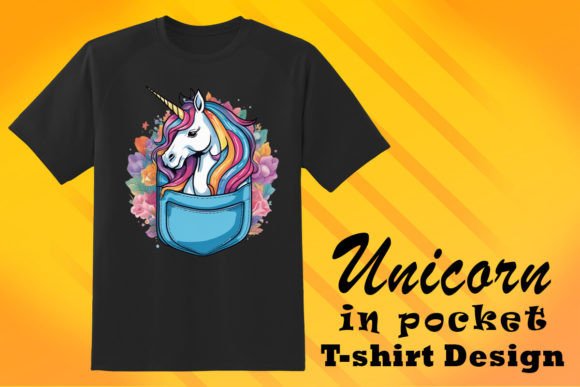 Free Pocket Unicorn Lover PNG Graphic: A Design Asset for the Dreamers