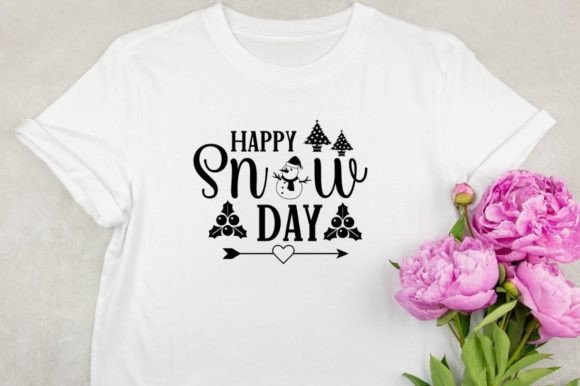 Happy Snow Day: A Beautiful Graphic Design for Instant Winter Appeal