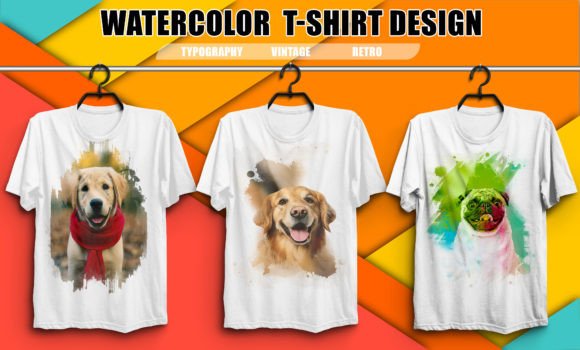 Mastering Watercolor Tees: The 3 Graphic Design Bundle