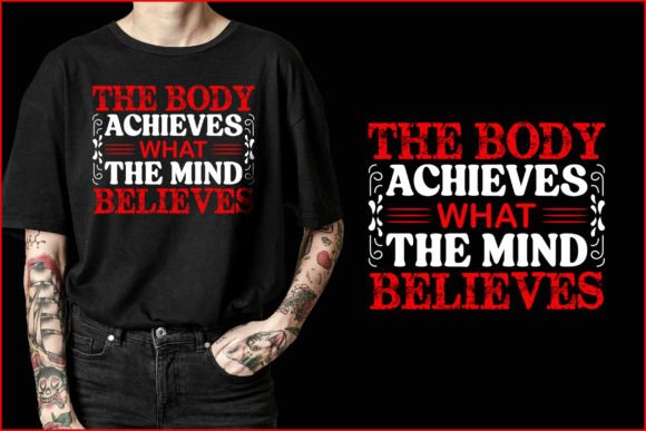 Modern Gym Fitness T-Shirt Design Graphic