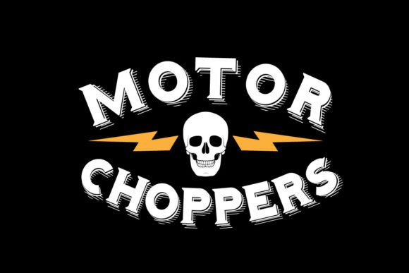 Motorcycle Choppers Graphic Design: Edgy Streetwear Aesthetics