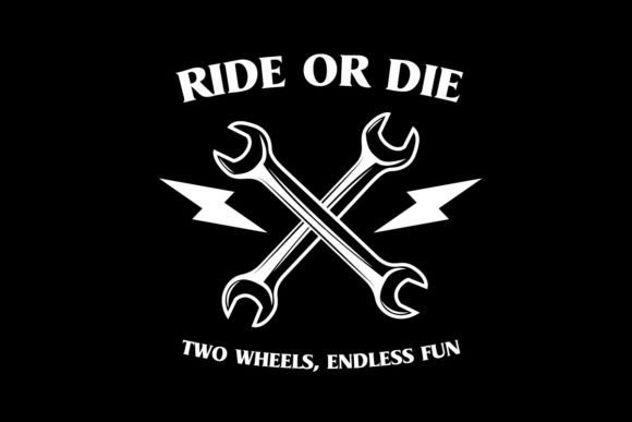 Riede or Die Graphic Tee Design: Urban Streetwear Vector Art