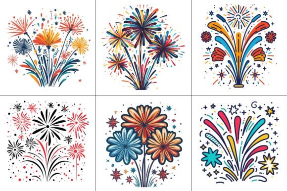 Sparklers Fireworks Vector Graphics: Elevate Your T-Shirt and Apparel Designs